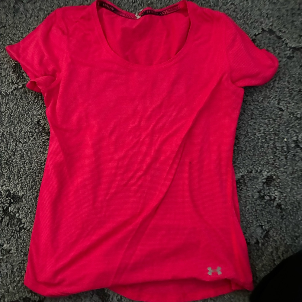 Under Armour Women's Bright Pink Short Sleeve Tee
